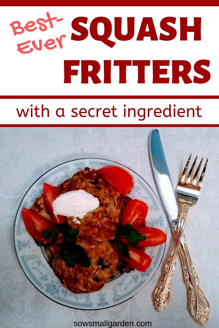 Squash Fritters recipe with a secret ingredient