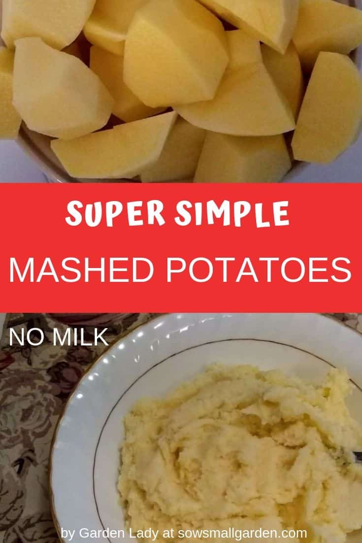 mashed potatoes with no milk - side dish for holidays