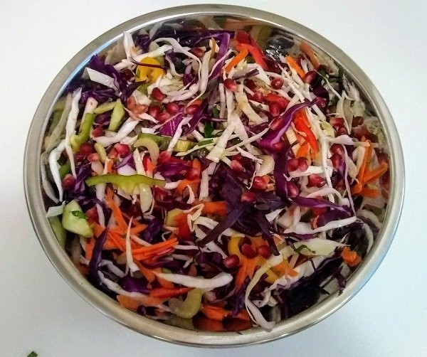coleslaw in a bowl
