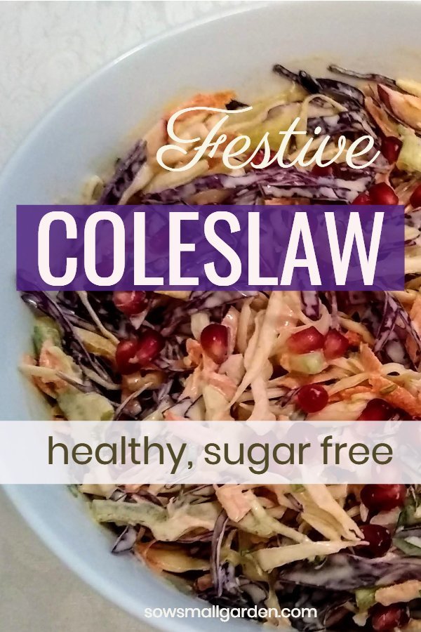 Healthy sugar free coleslaw