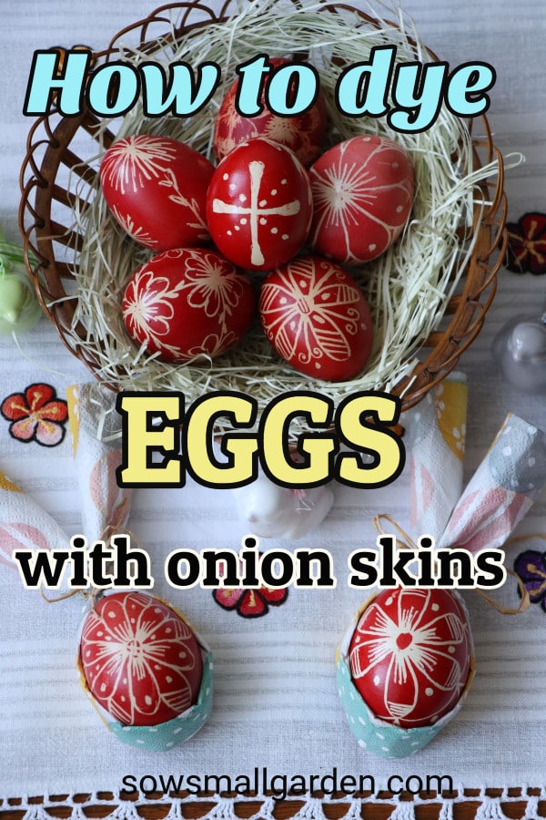 how to dye eggs with onion skins