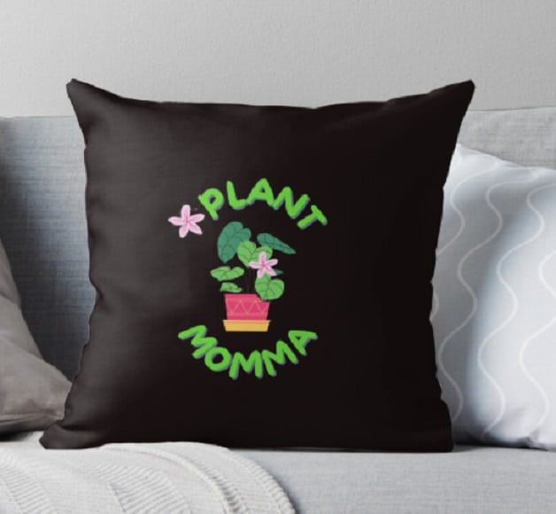Plant Momma throw pillow