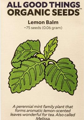 Organic lemon balm (melissa) seeds