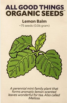 Organic lemon balm (melissa) seeds