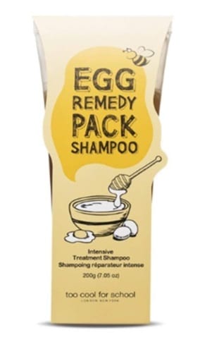 egg remedy shapmpoo to strenthen and repare damaged hair